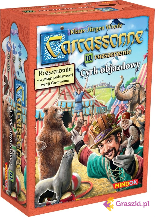 Carcassonne: Carcassonne: Cyrk Objazdowy cz.10 (druga edycja polska) // darmowa dostawa od 249.99 zł // wysyłka do 24 godzin! // odbiór osobisty w Opolu